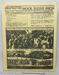 Newsletter, Radical Student Union, November 1, 1972 "One struggle, many fronts