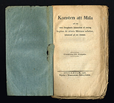 Konsten att måla och att utan föregående kännedom…