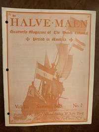 cover of de Halve-Maen Magazine Of The Dutch Colonial Period in America Vol liii Summer, 1978 No. 2