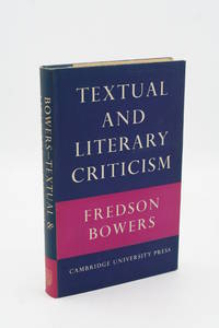Textual and Literary Criticism.