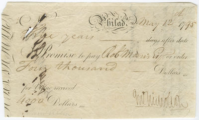 Documenting Declaration of Independence Signer Robert Morriss Financial Troubles