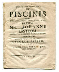 Dissertatio oeconomica de piscinis. A.a.