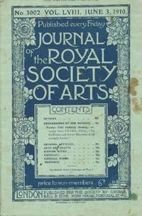 image of Journal of the Royal Society of Arts, Friday, June 3, 1910, No. 3002, Vol. LVIII