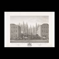 Twelve plates of Willem I's arrival and inauguration in Brussels and the Battles of Quatre-Bras...