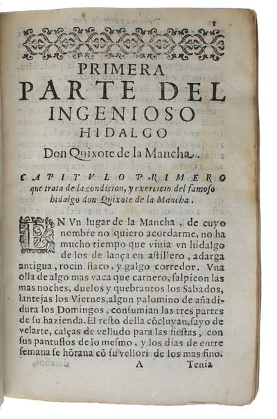 El Ingenioso Hidalgo Don Quixote de la Mancha. - [THE FIRST 'DON QUIXOTE' TO BE PRINTED IN ITALY] (photo 5)