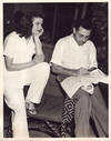 KATHARINE HEPBURN, GEORGE CUKOR AT WORK | THE PHILADELPHIA STORY (1940) BTS photo