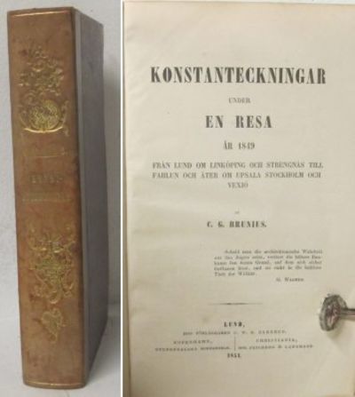 Konstanteckningar under en resa år 1849 från Lund…
