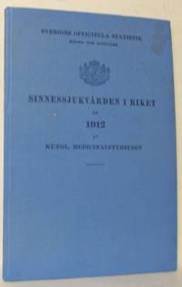 Sinnessjukvården i riket år 1912 av Kungl.…