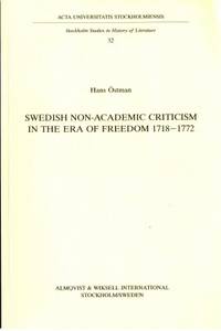 Swedish Non-academic Criticism in the Era of…
