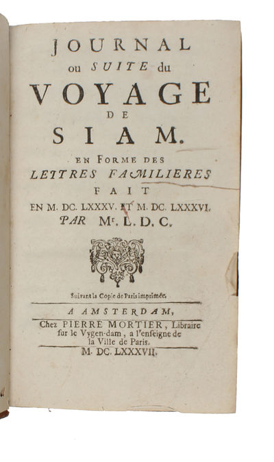 Journal ou Suite du Voyage de Siam. (photo 2)