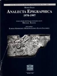 Analecta epigraphica 1970-1997.