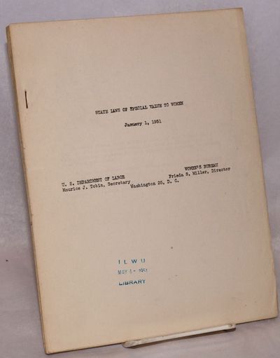 State laws of special value to women: January 1, 1951