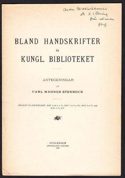 Bland handskrifter på Kungl. biblioteket.…