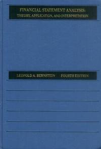 image of Financial Statement Analysis; Theory, Application and Interpretation (4th Edition)