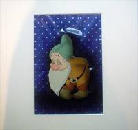 ORIGINAL HAND PAINTED FILM ANIMATION CELL OF &#039;BASHFUL&#039; FROM SNOW WHITE AND THE SEVEN DWARFS by DISNEY. WALT - 1937