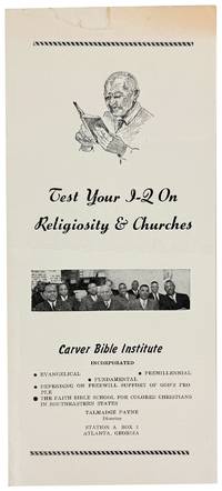 Test Your I-Q on Religiosity & Churches