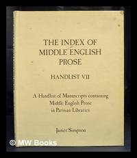 A handlist of manuscripts containing Middle English prose in Parisian libraries