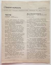 The Libertarian Newsletter. Vol. 1 No. 2 (October 1972) - 