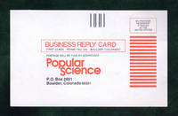 Vintage Ephemera: Popular Science Subscription Postcard, Circa 1980