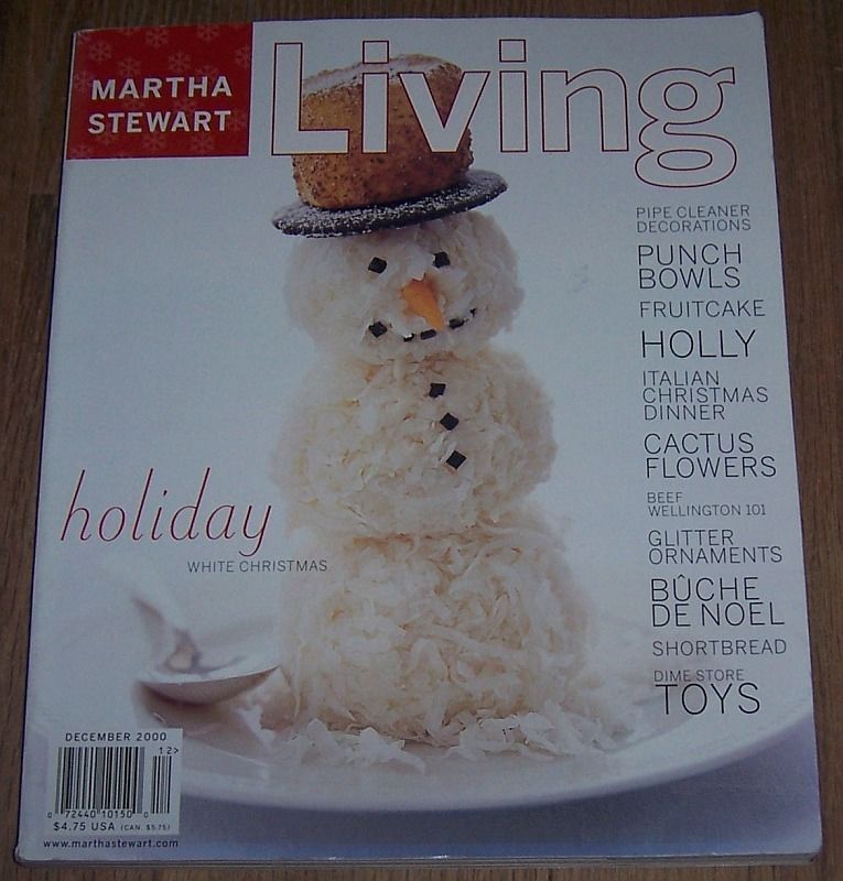 MARTHA STEWART LIVING MAGAZINE DECEMBER 2000