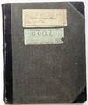 Large book of blotting paper copies 1901-1903 of lading bills and costs for lumber and coal distribution, Altoona area
