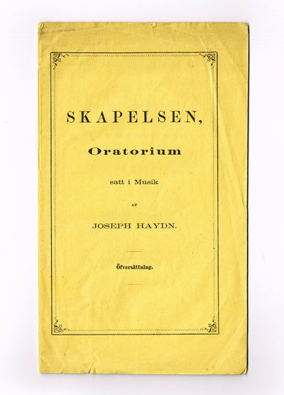 Skapelsen, Oratorium satt i musik af Joseph…