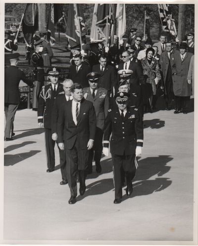 Twenty-Four Original Photographs of President Kennedy at Arlington National Cemetery