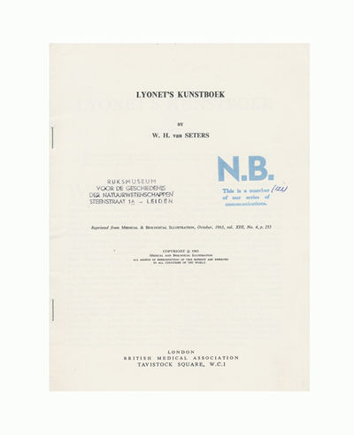 Lyonet’s Kunstboek. Reprinted from Medical &…