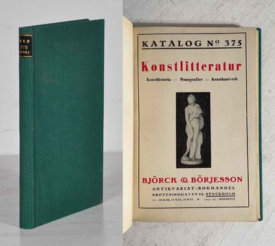 Björck & Börjesson. Katalog 375. Konstlitteratur.…