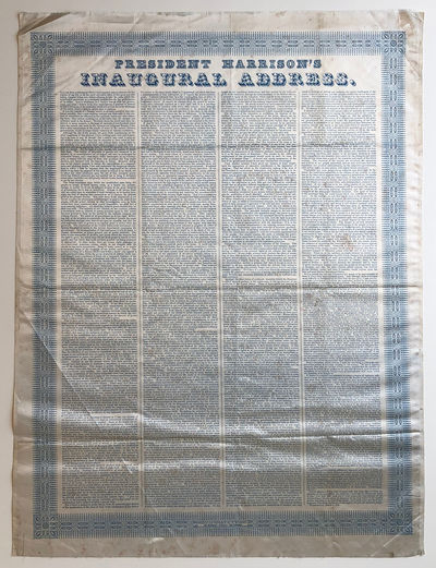 Unique Printing of William Henry Harrison’s Deadly Inaugural Address on Silk