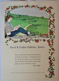image of David R. Godine Publisher - Boston; Issued in Celebration of Fifteen Years of Quality Publishing 1970-1985 (Promotional Poster)