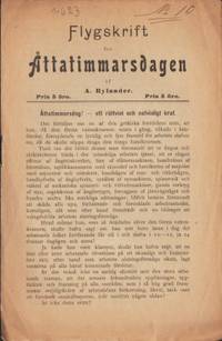 Flygskrift för åttatimmarsdagen.