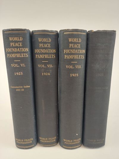WORLD PEACE FOUNDATION PAMPHLETS VOLUME VI-IX [4 VOLUMES]