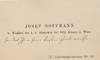 Autograph Note in German, Unsigned on visiting card with envelope