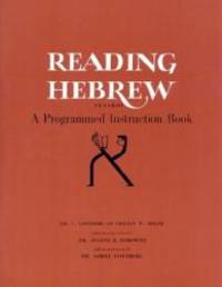 Reading Hebrew: A Programmed Instruction Book by C. & Adler, L. W. Castberg - 1972-02-04