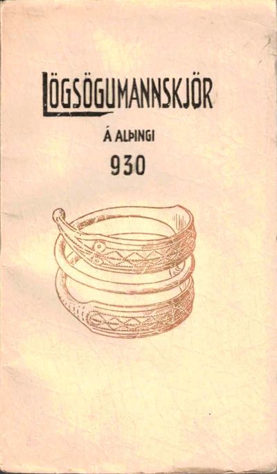 Lögsögumannskjör á Alþingi 930. Sýnt á Þingvöllum.