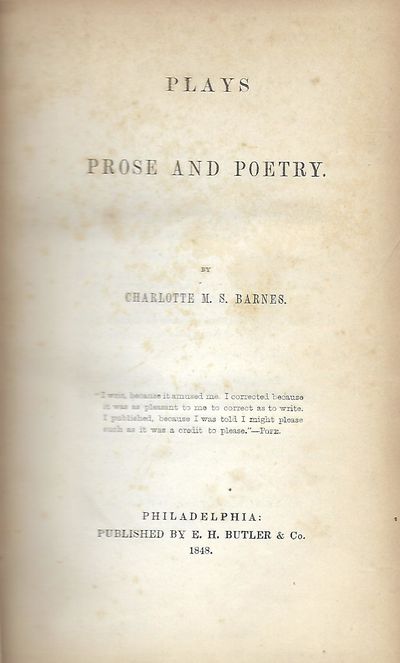 PLAYS PROSE AND POETRY