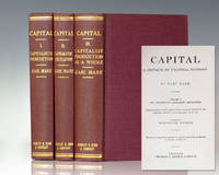 Capital: A Critique of Political Economy. by Marx, Karl. Edited by Frederick Engels - 1933