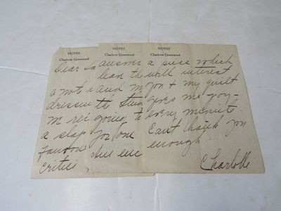 Three page letter regarding poor reviews in Chicago and going next to the Studebaker in Detroit