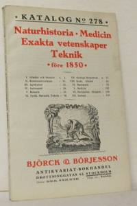 Björck & Börjesson Katalog No 278. Naturhistoria.…