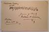 Autographed Musical Manuscript with three bars of music from "Scandinavian Symphony