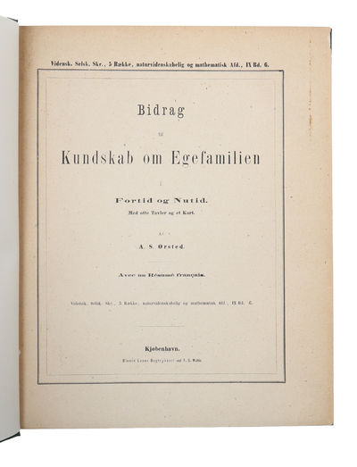 Bidrag til Kundskab om Egefamilien i Nutid og…