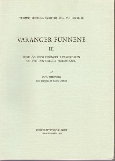VARANGER-FUNNENE. III.  Fund og udgravninger i…