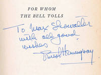 FOR WHOM THE BELL TOLLS by Hemingway, Ernest - 1940.