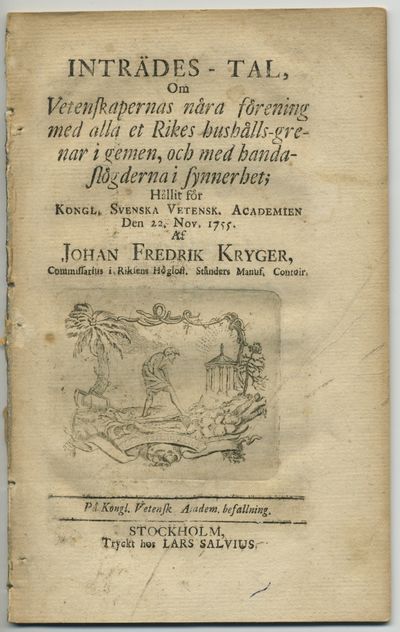 Inträdes-tal, om vetenskapernas nära förening med…