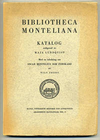 Bibliotheca Monteliana. Katalog över Oscar…