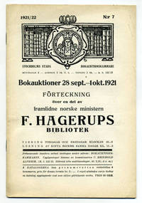 Bokauktioner 28 sept. - 1 okt. 1921. Förteckning…