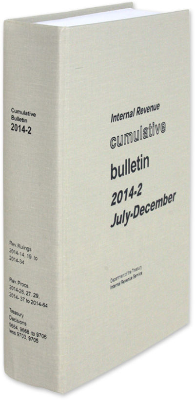 Internal Revenue Cumulative Bulletin. 2014-2 July-December
