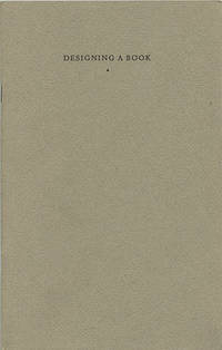 Designing a Book. The Typophile chap books bibliography