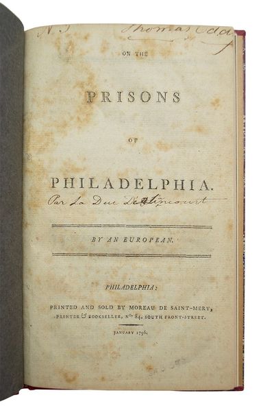 On the Prisons of Philadelphia
